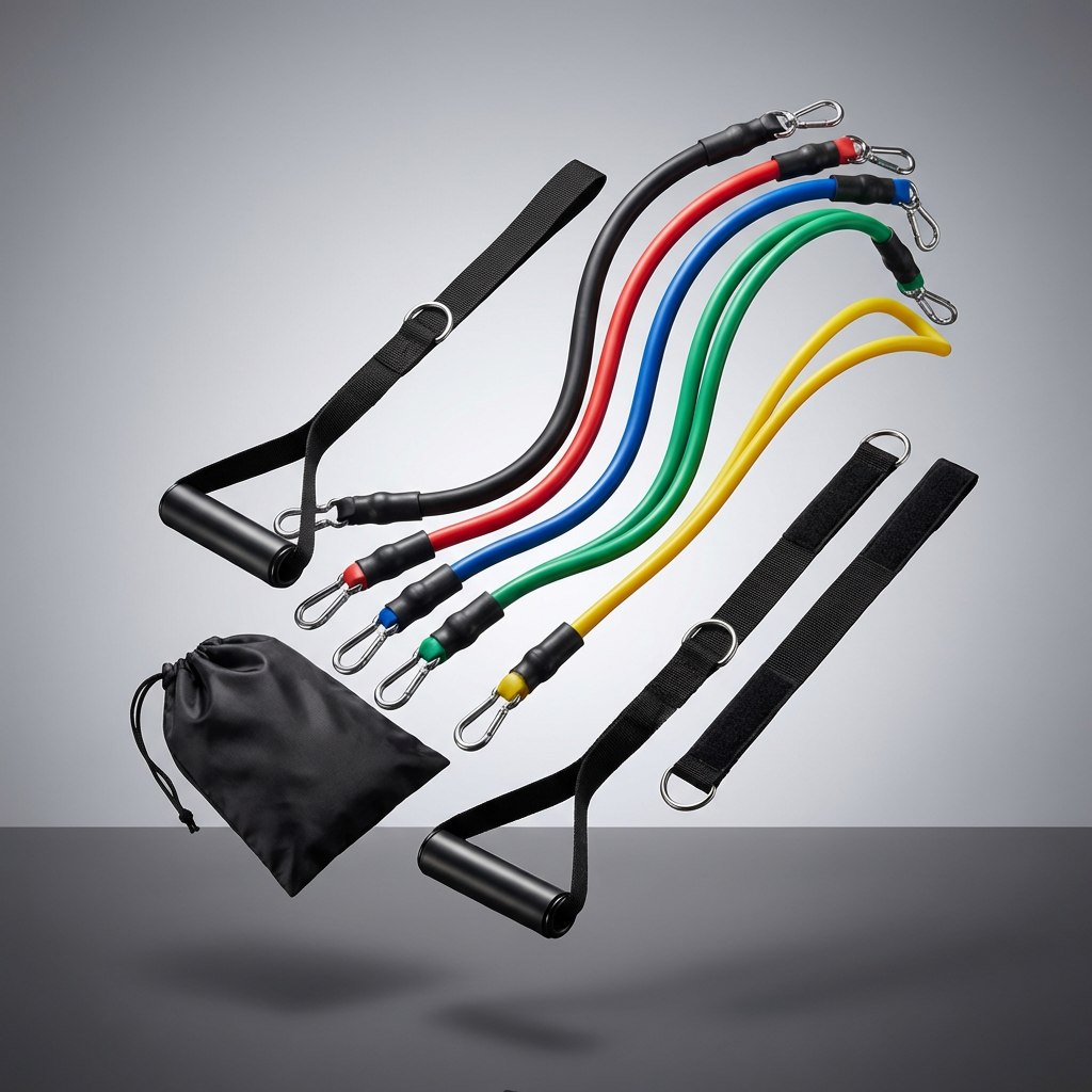 POWER FLEX SYSTEM - Kit de Treino com Elásticos 11 em 1
